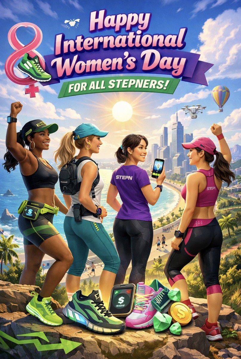 Today we celebrate the women who move the STEPN community forward

Strength
Energy
Inspiration

Happy International Women’s Day to all STEPNers 🌸👟⚡️