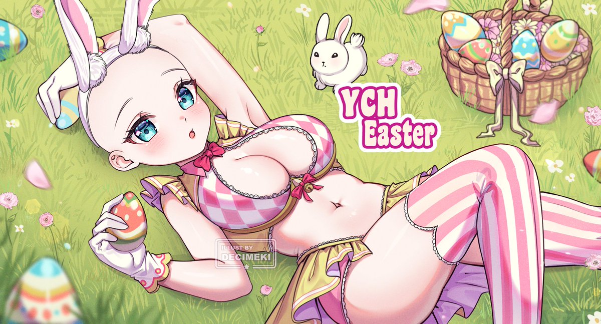 🐰YCH Easter ! 🐰
Let's make a new Art Raffle ! 
I'll offer one illustration of your character for FREE ! 💛

✨️To Enter ✨️
• RT + Follow 
• Share your character below (or) leave a comment ! 

(Ends in 72 hours)
#VGenComm #VGen #artraffle