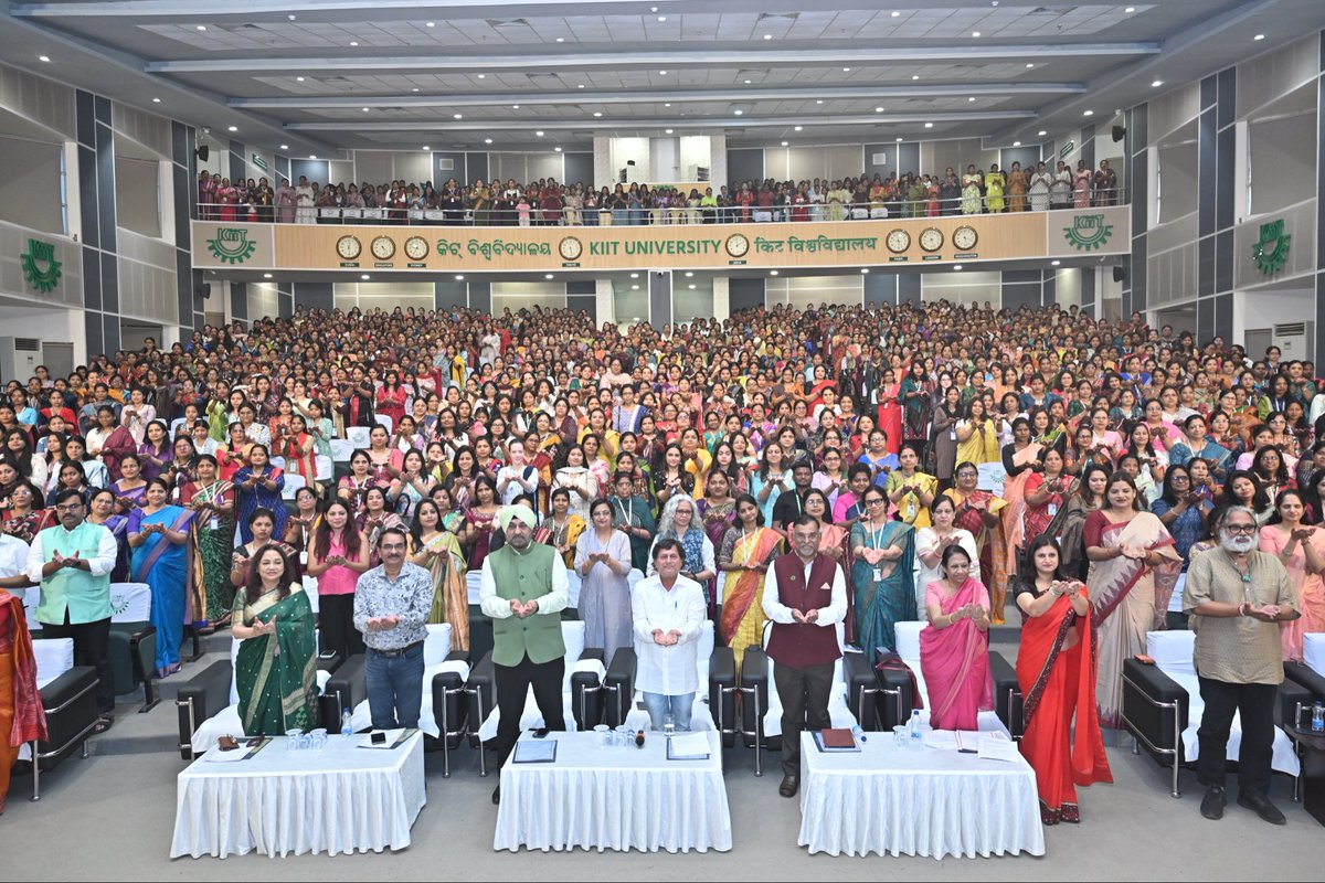 KIITUniversity's tweet photo. Today we came together to celebrate International Women’s Day, marking a special occasion dedicated to honouring womanhood and the invaluable contributions of women across the institutions.

Women form a vital pillar of every institution. Along with nurturing families, they play a significant role in shaping organisations with dedication, compassion and responsibility. Their contributions continue to strengthen the character and growth of the KIIT, KISS and KIMS family.

Over the years, KIIT has remained committed to creating a safe, inclusive and respectful environment where women can learn, work and lead with dignity and confidence. The presence and achievements of women staff and students across various fields stand as a reflection of this commitment.

On this occasion, heartfelt appreciation and warm wishes were extended to all the women of the KIIT, KISS and KIMS family, celebrating their strength, dedication and inspiring role in building a progressive and inclusive community.

Happy Women’s Day!