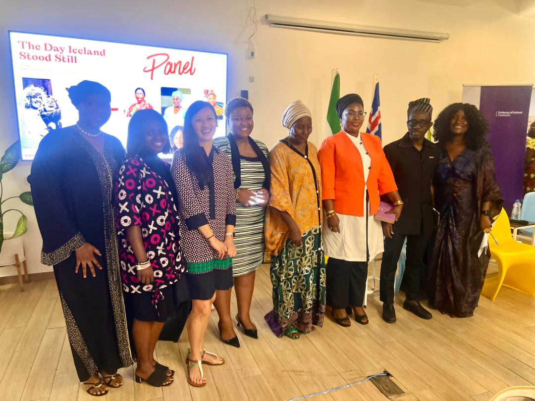 IcelandinSalone's tweet photo. Inspiring to mark #IWD2026 with young women &amp; girls &amp; partners for the screening of the film “The Day Iceland Stood Still”. A powerful reminder of how collective action can drive real change for #GenderEquality.

@Purposeful_org  
#WomensDay https://t.co/yYGZWISMBa