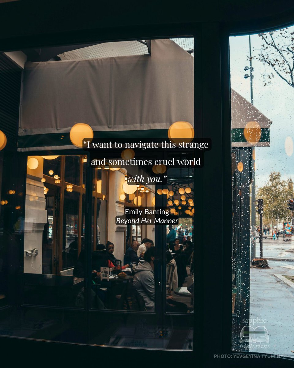 sapphic_lines's tweet photo. Some people make the world feel a little less heavy.

Beyond Her Manner, Emily Banting
#sapphicbooks #wlwbooks #sapphic https://t.co/jiBra2fwa2