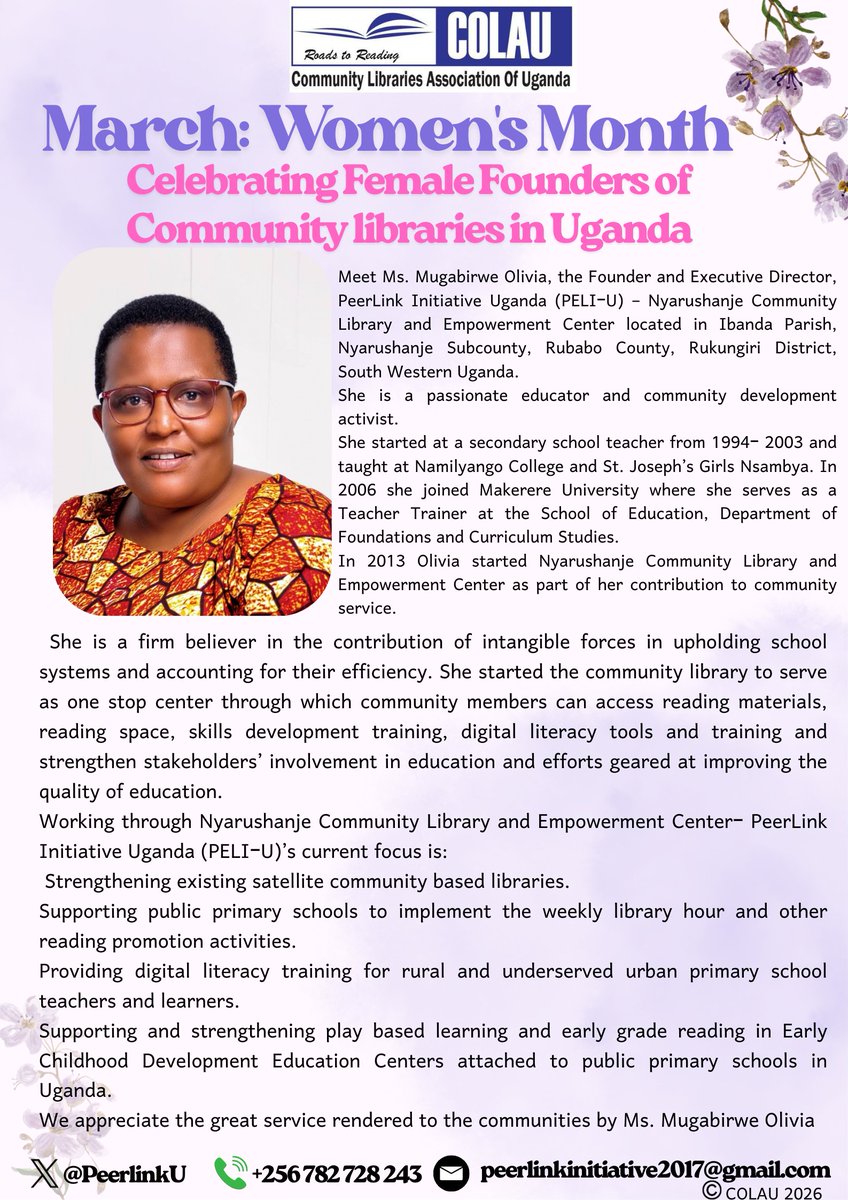 Community Libraries Association of Uganda tweet media