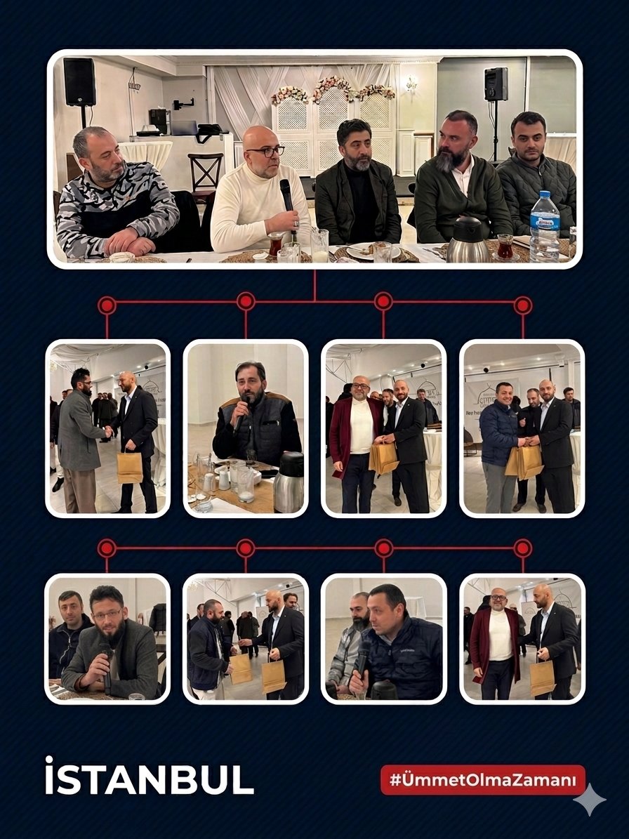 KokluDegisim34's tweet photo. Köklü Değişim Küçükçekmece Temsilciliği olarak düzenlediğimiz “Ramazan: Ümmet Olma Zamanı” başlıklı iftar programında; STK temsilcileri, vakıf ve dernek yöneticileri, iş insanları ve kıymetli misafirlerimizle aynı sofrada buluştuk.
#TekÇözümHilafet
#ÜmmetOlmaZamanı https://t.co/BQFuXxlOmX