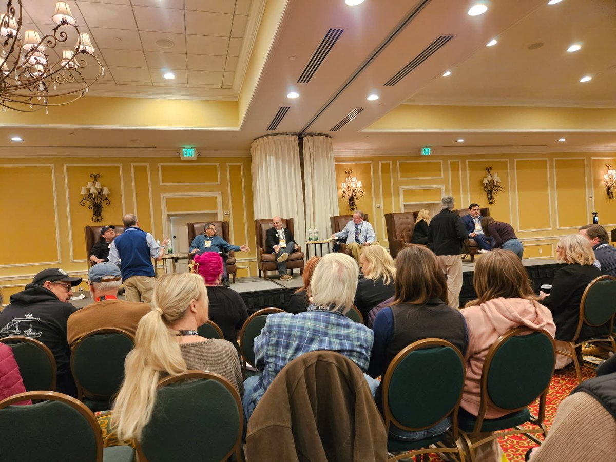Robert_Wessels's tweet photo. We had a wonderful day travelling the state yesterday!  Met so many great people in Knox County, at the Fisherman’s Forum (although it seemed to be very few fishermen!) Then we finished the day at a wonderful Lincoln Day dinner in Auburn!  7 speaking opportunities and a spot on TV, a productive day on the trail! All the events had a full house! 🇺🇸🎉