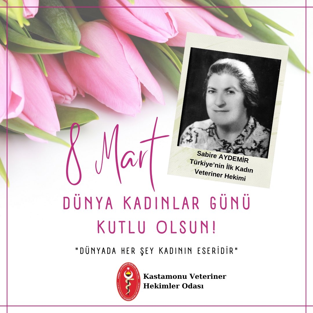 8 Mart Dünya Kadınlar Günü Kutlu Olsun 🌸

Toplumun her alanında olduğu gibi veteriner hekimlik mesleğinde de bilgi, emek ve özverileriyle önemli katkılar sunan tüm kadınların 8 Mart Dünya Kadınlar Günü’nü kutluyoruz.