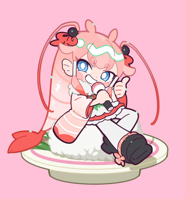 甘エビ寿司ぃ #すめしゃーりー #オリキャラ