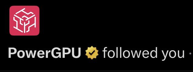 PowerGPU tweet media