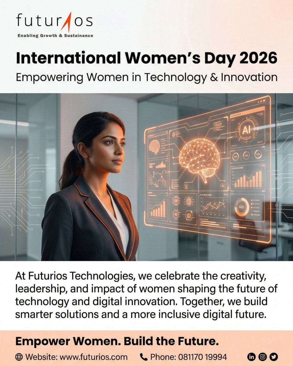 Futuriostech's tweet photo. 🌸 Celebrating Women Who Shape the Future of Technology 🌸

✨ Empower Women. Empower Innovation.

— Team Futurios Technologies

#InternationalWomensDay #WomenInTech #FuturiosTechnologies #WomenLeadership #DigitalInnovation #WomenEntrepreneurs #TechForFuture #InnovationDriven https://t.co/ufgrN4mPF6