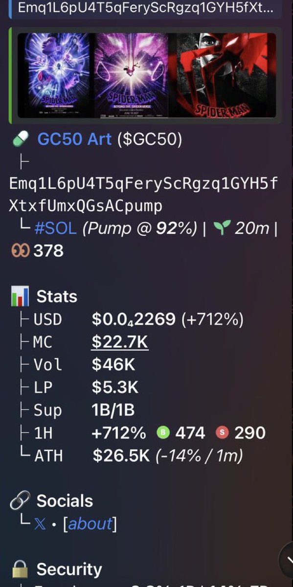 memelordx_'s tweet photo. I shared #GC50 with the TG Fam at $22k market cap.

⛓️: #Solana

CA:
Emq1L6pU4T5qFeryScRgzq1GYH5fXtxfUmxQGsACpump https://t.co/PWy20JgX24