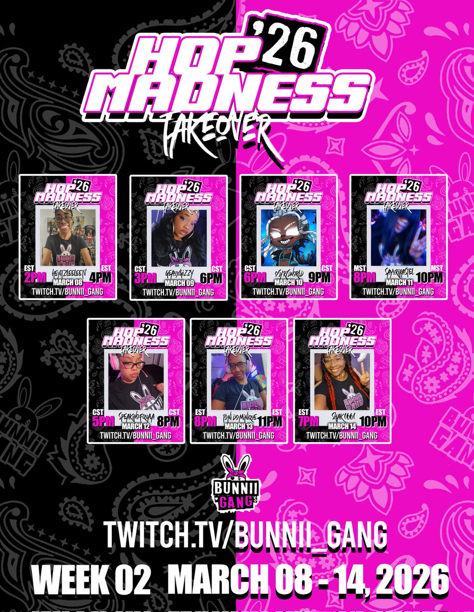 BUNNII GANG 🤘🏾🐰 #HOPMADNESS tweet media