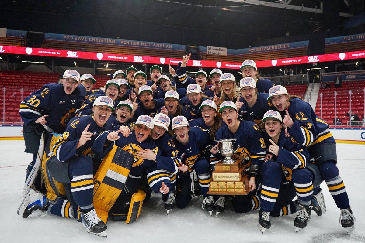 Good morning from your ECAC CHAMPS 🏆

Check out where our Bobcats are headed for the NCAA Tournament at 11:30 AM today on ESPNU!

#BobcatNation x #NCAAHockey