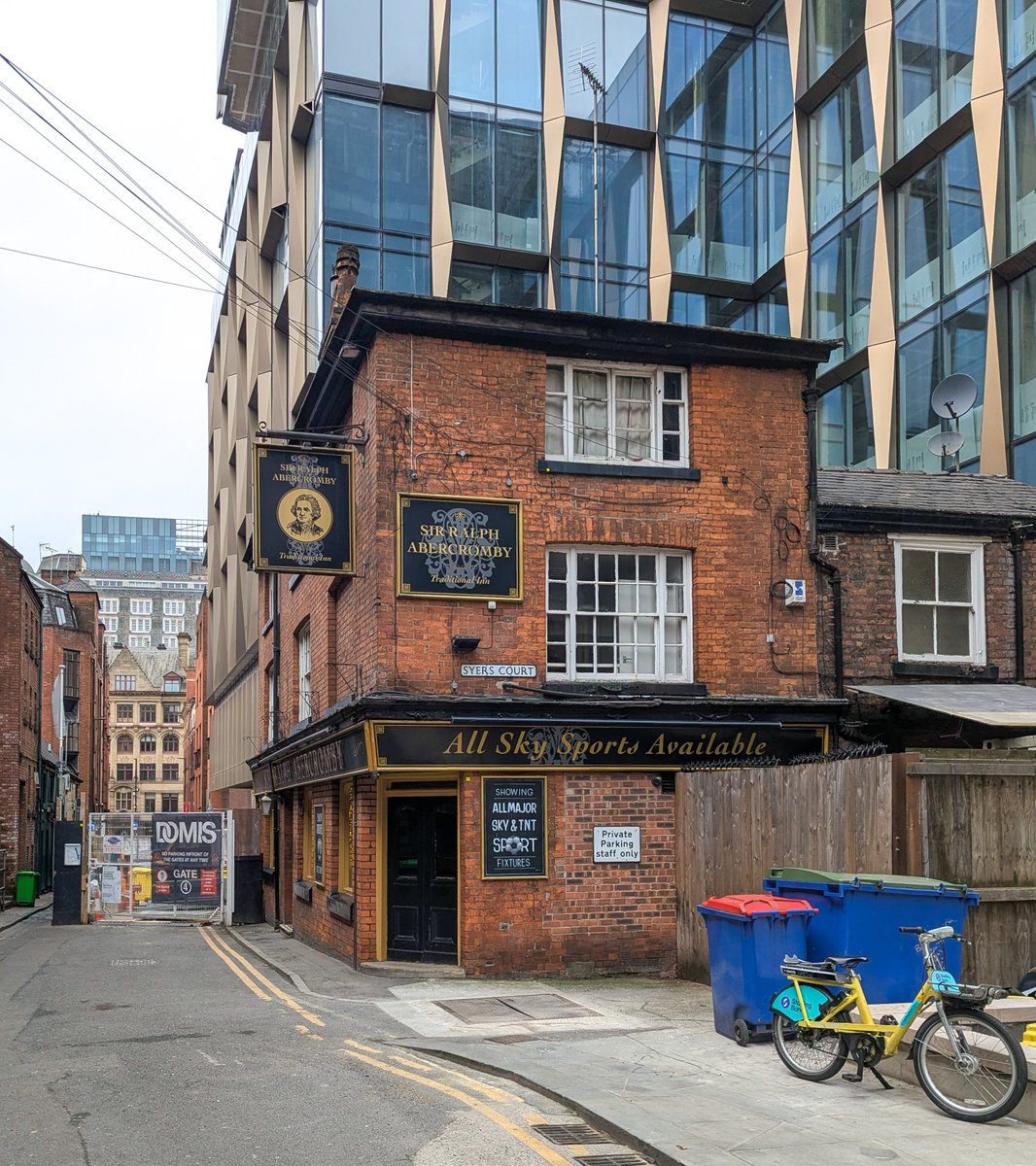 Sir Ralph Abercromby
An historic backstreet boozer under siege from ugly development.
Gary Neville infamously once tried to get the place demolished.
Well, Manchester isn't in his DNA, he's from far away in Bury.