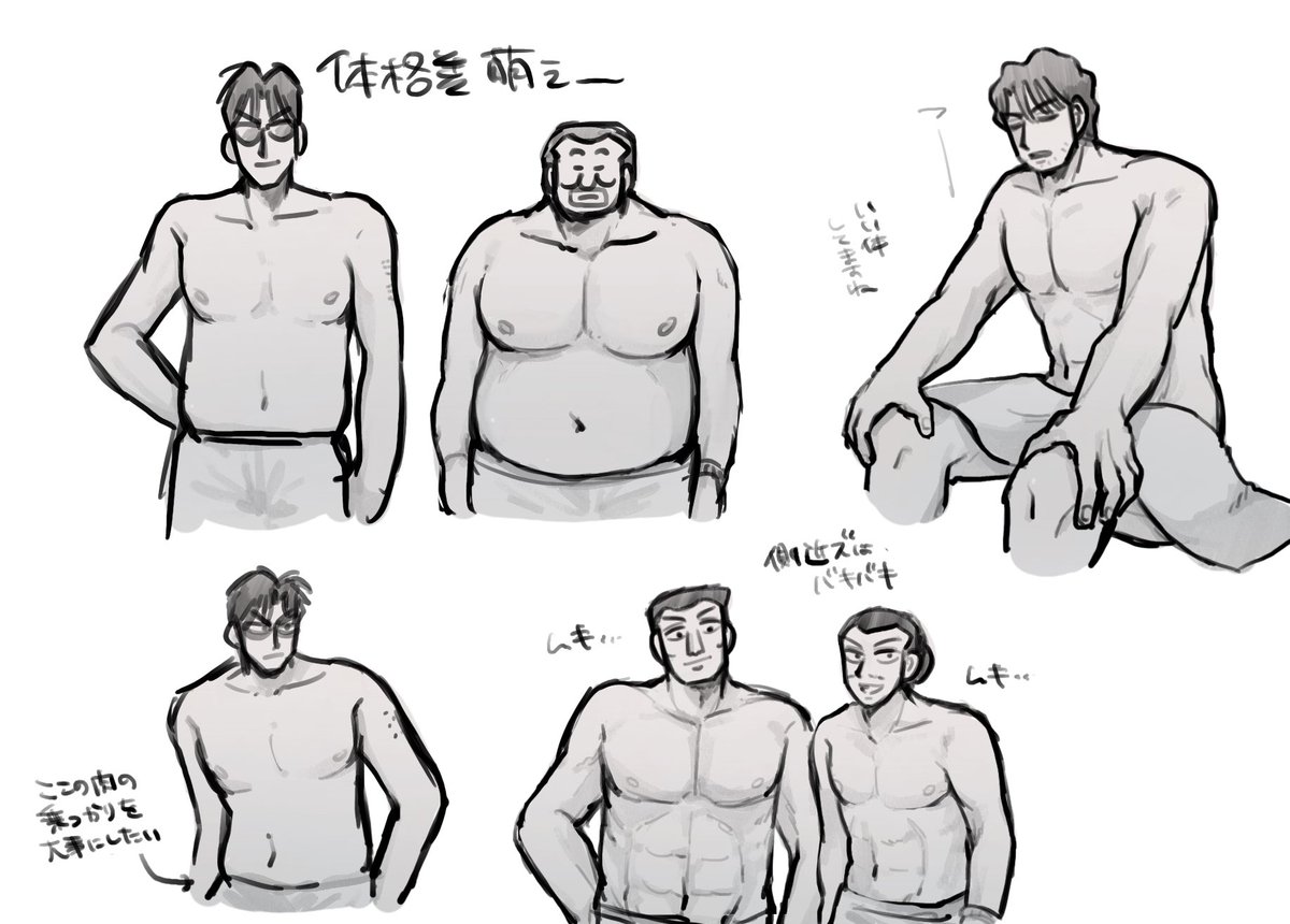 ※本編程度の裸あり
…ンチョウっておじさん達の裸体を惜しみなく見せてくれるから本当に助かってる