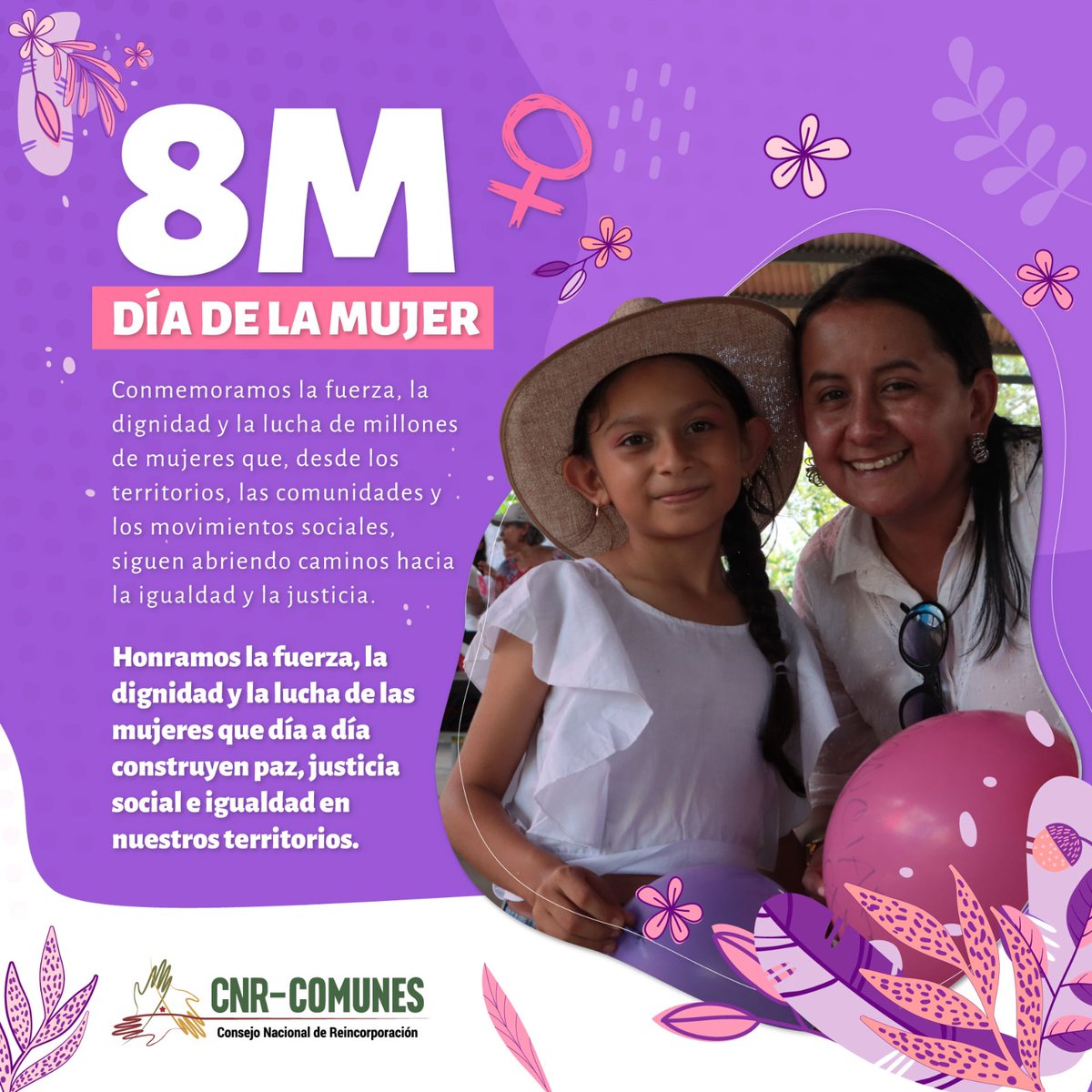#FelizDomingo Hoy #8DeMarzo💜 Conmemoramos la fuerza, la dignidad y la lucha de millones de #Mujeres que, desde los territorios, las comunidades y los movimientos sociales, siguen abriendo caminos hacia la igualdad y la justicia👏

Honramos la fuerza, la dignidad y la lucha de