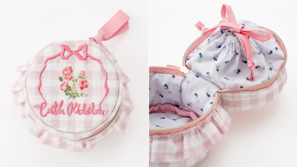 キャス キッドソン"まるでトランク”なポーチ、リボン刺繍×ローズで - 内側には切手やはがき風プリント - fashion-press.net/news/143934