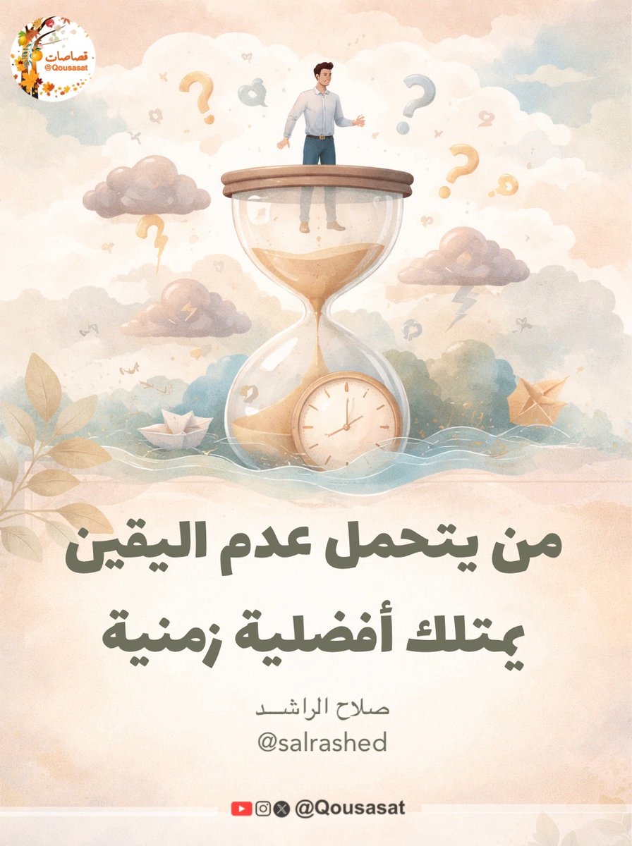 "من يتحمل عدم اليقين يمتلك أفضلية زمنية."
د.صلاح الراشد <a href="/salrashed/">صلاح صالح الراشد</a>