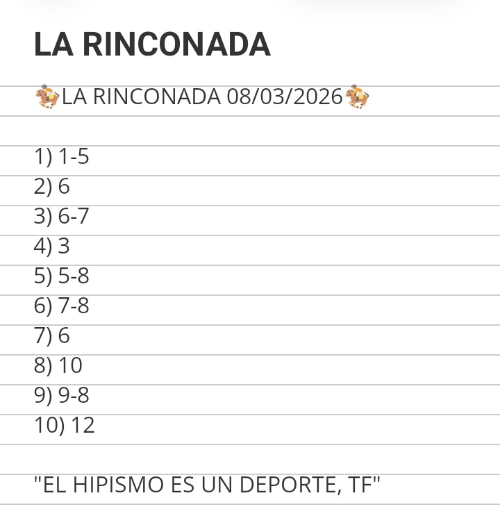 nfrbca's tweet photo. 08/03/2026
#hipismo
#caracas
#larinconada
#jockey
#caballos
#ejemplares
#carreras
#datos
#informacion
#orientacion https://t.co/Zh1j8advdG