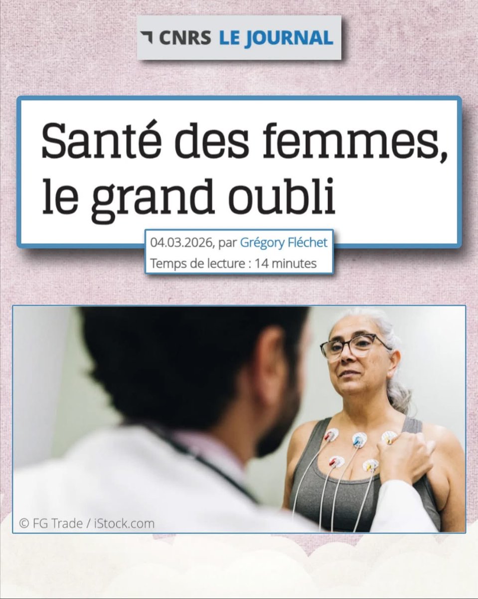 apresj20's tweet photo. 🧵📢 À l’occasion du 8 mars, rappelons une réalité encore trop peu connue : les inégalités de genre existent aussi en médecine.

Un récent article du CNRS explique comment la santé des femmes a longtemps été négligée par la recherche biomédicale. ⤵️ https://t.co/JQCD8ZbKmU