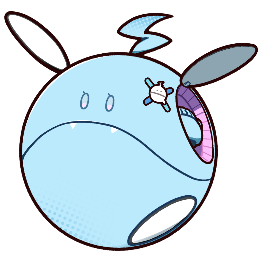 #すくすく枢 
#らみあーと
ホロガンダムコラボのロゴにいるホロ色のハロを見て幻視した水色のハロ二匹
ホロハロという概念で無限に何か出来そう 