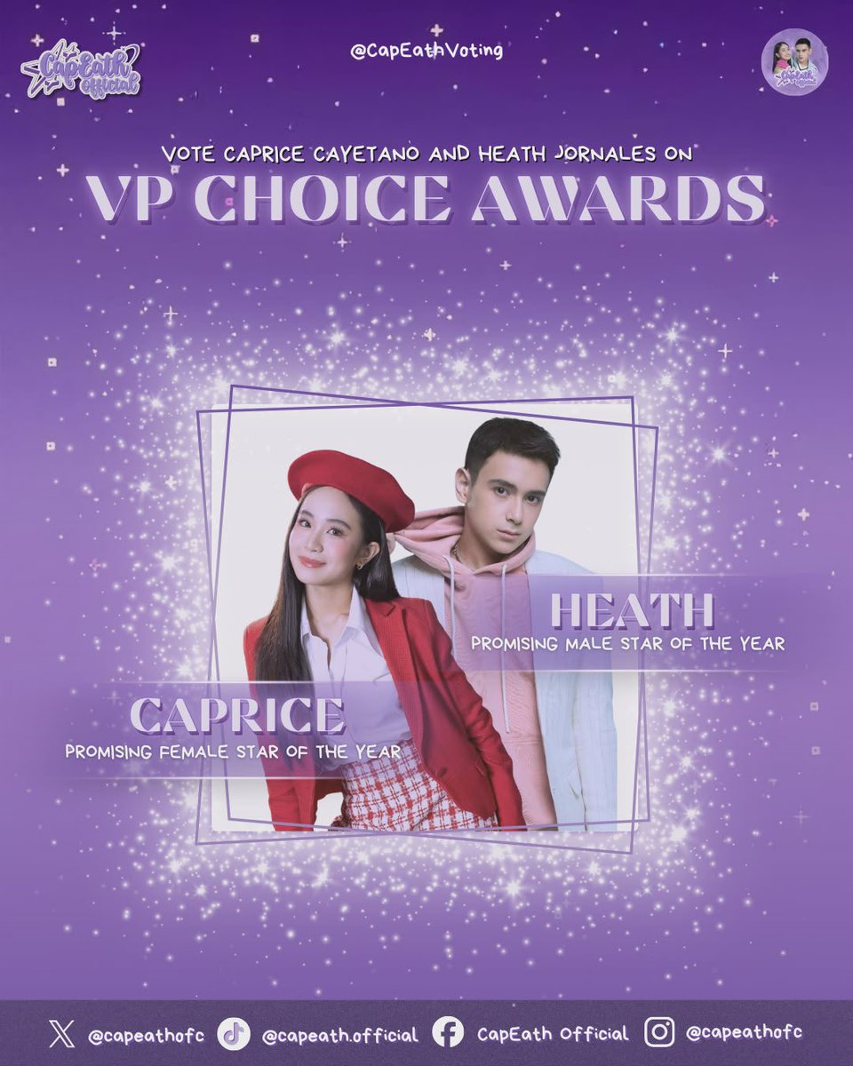 Capeath VOTE VOTE VOTE!! CapEath - Fandom of the Year Caprice Cayetano ...