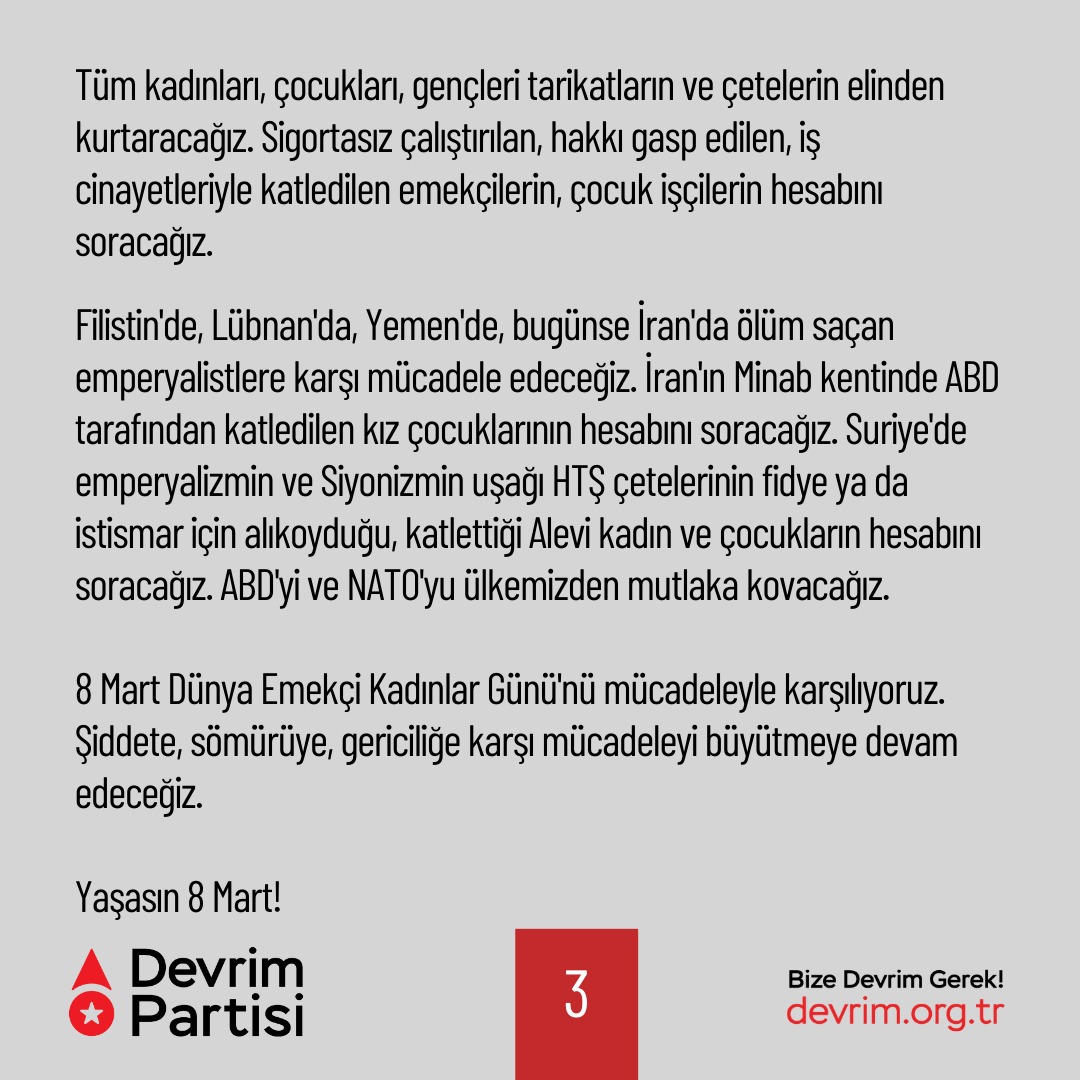 Devrim Partisi tweet media