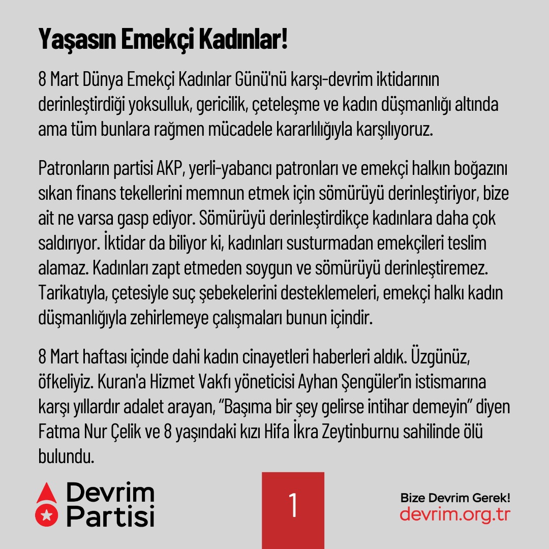 Devrim Partisi tweet media