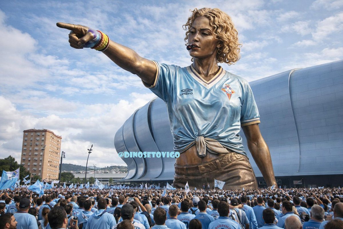 DinoSetoVigo's tweet photo. El concello de Vigo ha anunciado que construirá una estatua homenaje a Madonna en Balaídos...
#Celta #Madonna https://t.co/6THqZYpi6q