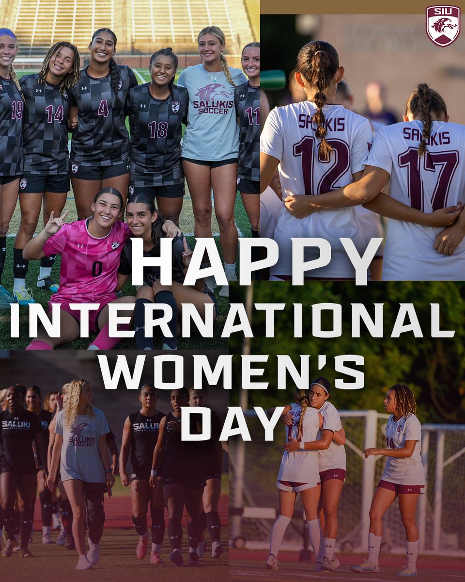 SIU_Soccer's tweet photo. Happy International Women’s Day!

We’re so proud of all the work our athletes put in on and off the field!

#Salukis https://t.co/Bt1lmO8PAJ