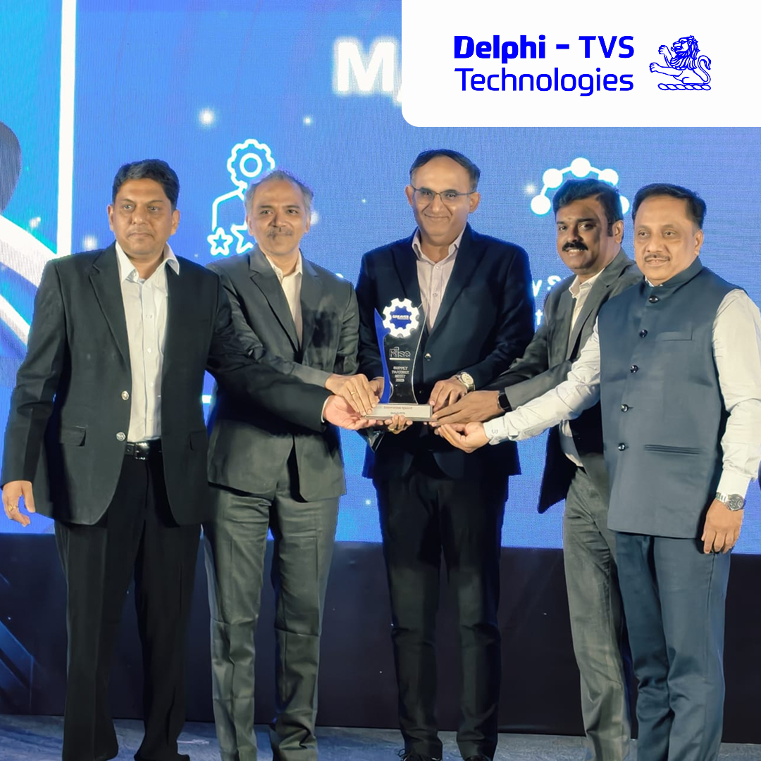 delphi_tvs's tweet photo. Engineering Excellence Recognized
We are delighted to share that Delphi-TVS Technologies Ltd has been honored with the Innovation Igniter Award by Greaves Cotton Ltd for the swift development of the new Micro Car project.
#Collaboration  #Innovation #DelphiTVS #GreavesCotton https://t.co/lbQhqn4YYx