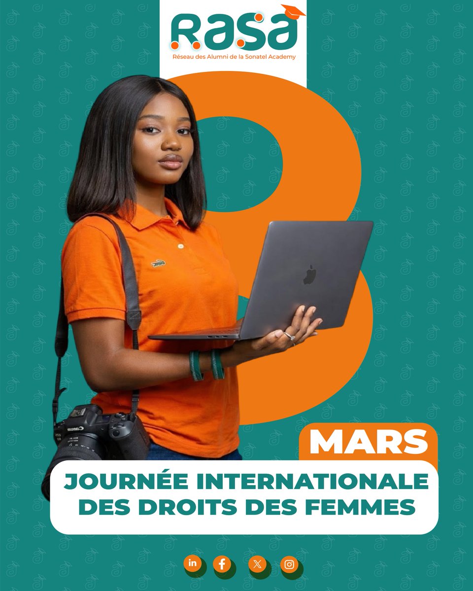 RASA_ESCA's tweet photo. À l'occasion de la Journée Internationale des Droits des Femmes, le Réseau des Alumni de la Sonatel Academy célèbre la diversité des talents et la détermination de toutes ses diplômées. 📷 📷#8Mars #WomenInTech #IWD2026 https://t.co/ypoxe62GDk