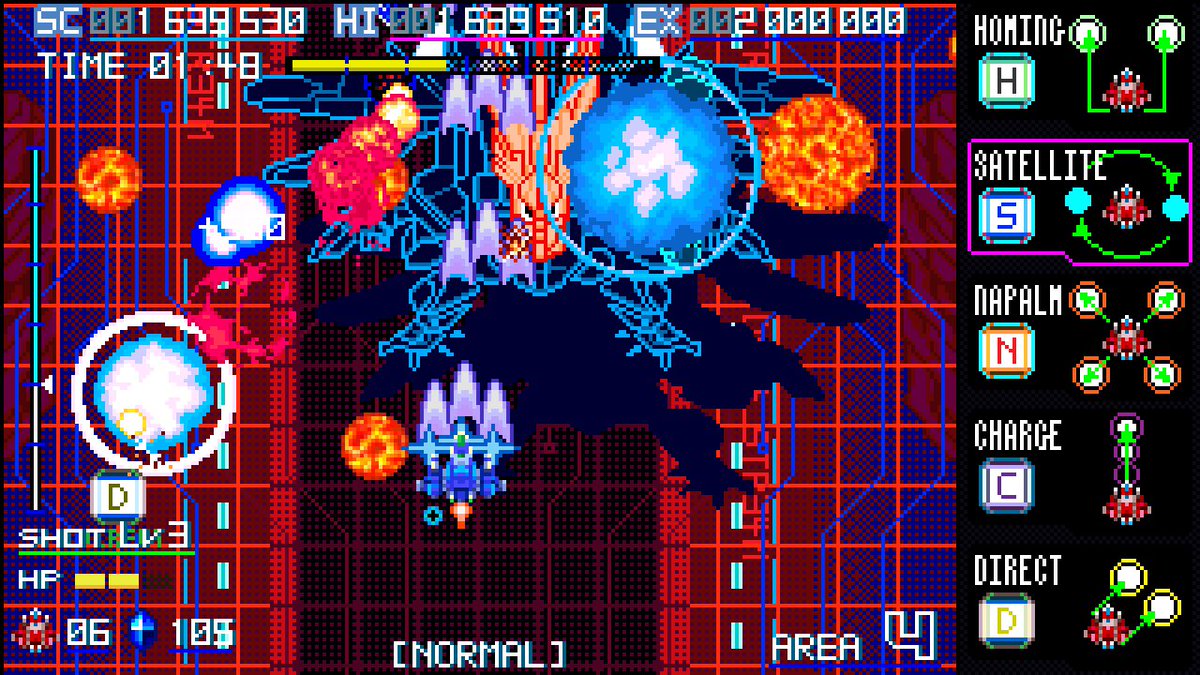 american80s's tweet photo. Blaze of Storm is another great indie shooter from Terarin Games. 8/10. Check it out.
Protip: The Napalm secondary weapon is your best option and acts as a really efficient bullet sponge.
#Shmup #STG #TerarinGames https://t.co/gBDuqoPQUC