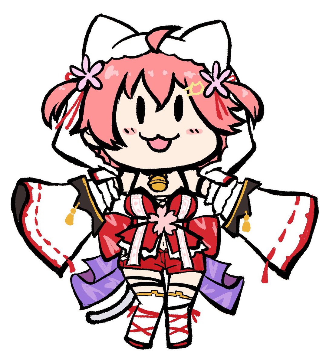さくらみこ 「この戦闘服ライブで観れたのめっちゃ嬉しかった #みこなま」|スケア🌸のイラスト