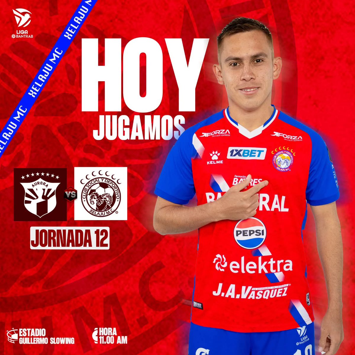 - ¡¡HOY JUEGA XELAJÚMC!! -

Aurora 🆚️ Xelajú MC
🏟️ Guillermo Slowing 
🕗 11hrs
🏆 Jornada 12

🔵🐏🔴¡¡VAMOS EQUIPO!!🔵🐏🔴