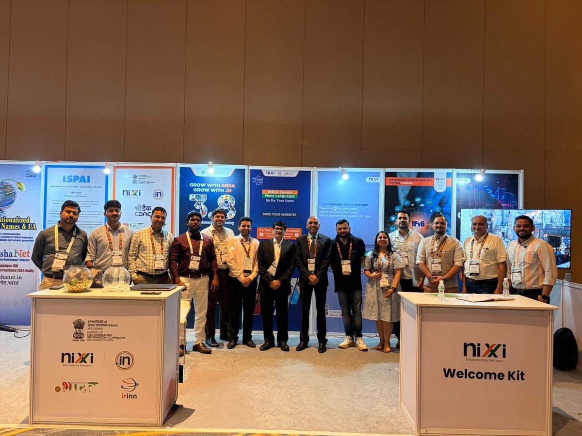 inregistry's tweet photo. The conversations are flowing at #ICANN85! 🌍
Stop by the NIXI stall to explore how we’re empowering India’s digital ecosystem through .IN domains and internet infrastructure.
📍 Jasmine Hall 1 | Third Floor | Jio World Convention Centre
Come say hello! 👋
#NIXI #DotIN #ICANN https://t.co/P13rKXkkVK