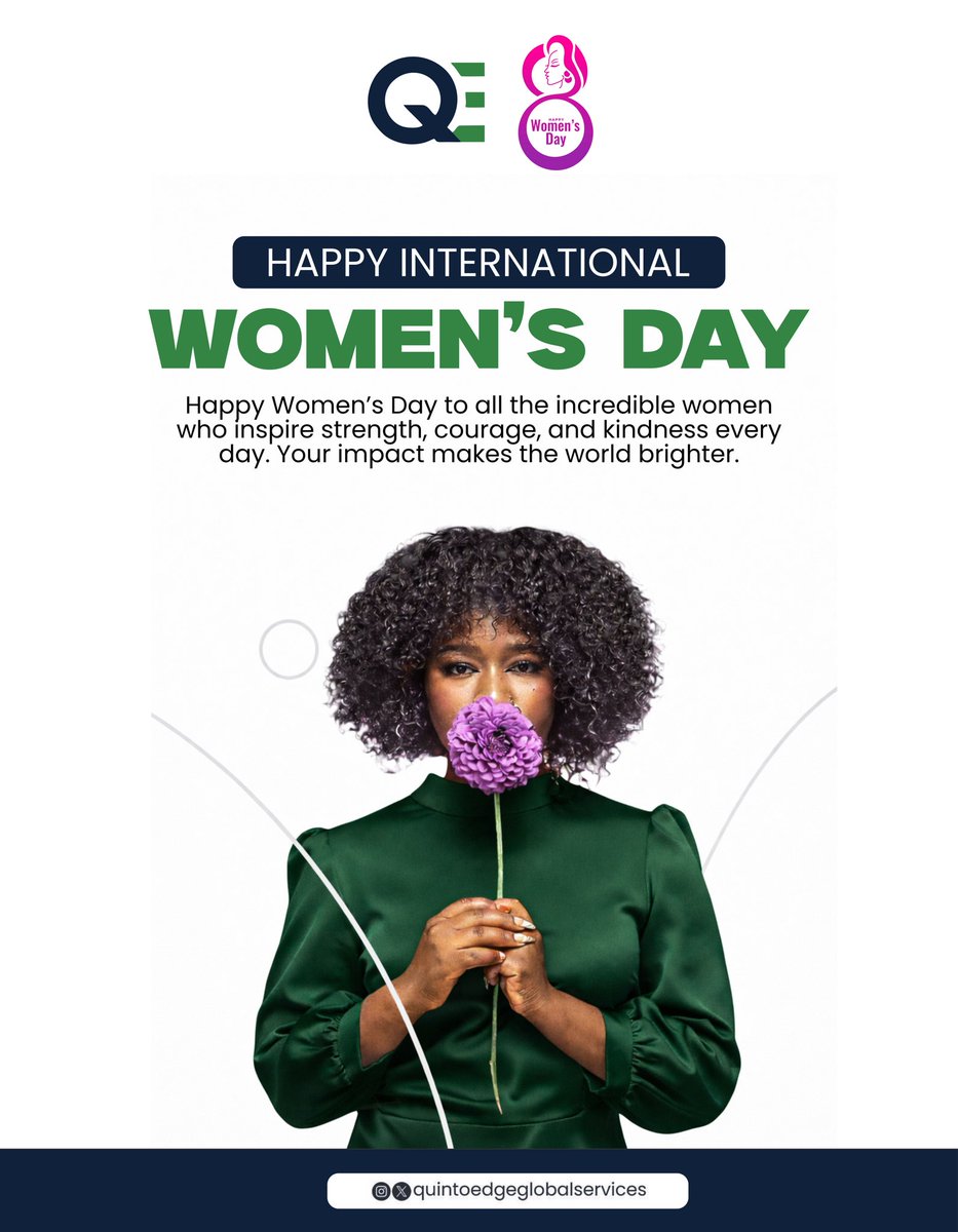 quintoedge's tweet photo. Today and every day, we celebrate the women whose strength and courage continue to shape a better world.

Happy International Women’s Day! 🌸
#CelebrateWomen #InternationalWomensDay https://t.co/SwkuOoPSqR