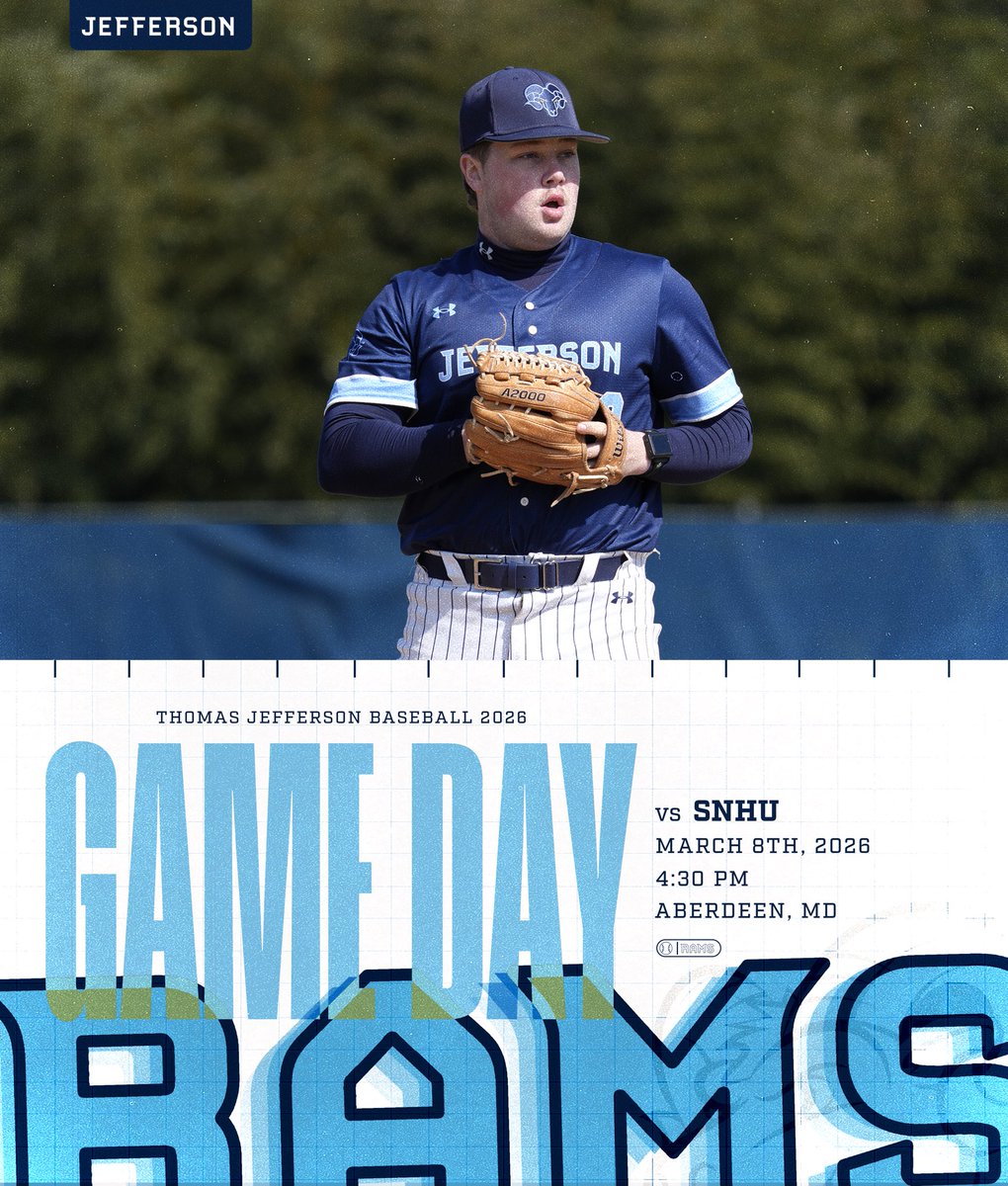 JeffersonBSB_'s tweet photo. 𝗚𝗮𝗺𝗲𝗱𝗮𝘆

🆚 Southern New Hampshire 
⏰ 4:30pm &amp; 7:00pm EST
🏟️ Ripken Experience | Aberdeen, MD https://t.co/FQtC0n2w5H