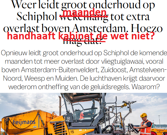 Matthijs85's tweet image. Schiphol breekt OPNIEUW beloften parool.nl/amsterdam/weer…
OPNIEUW groot onderhoud in de lente
OPNIEUW overschrijden geluidsnormen
Aantal starts (herrie!) verdubbelt bijna!

Gaat Karremans de wet handhaven,
en vluchten dan dus tijdelijk beperken? 🤔 #Schiphol😶‍🌫️✈️🙉#Amsterdam