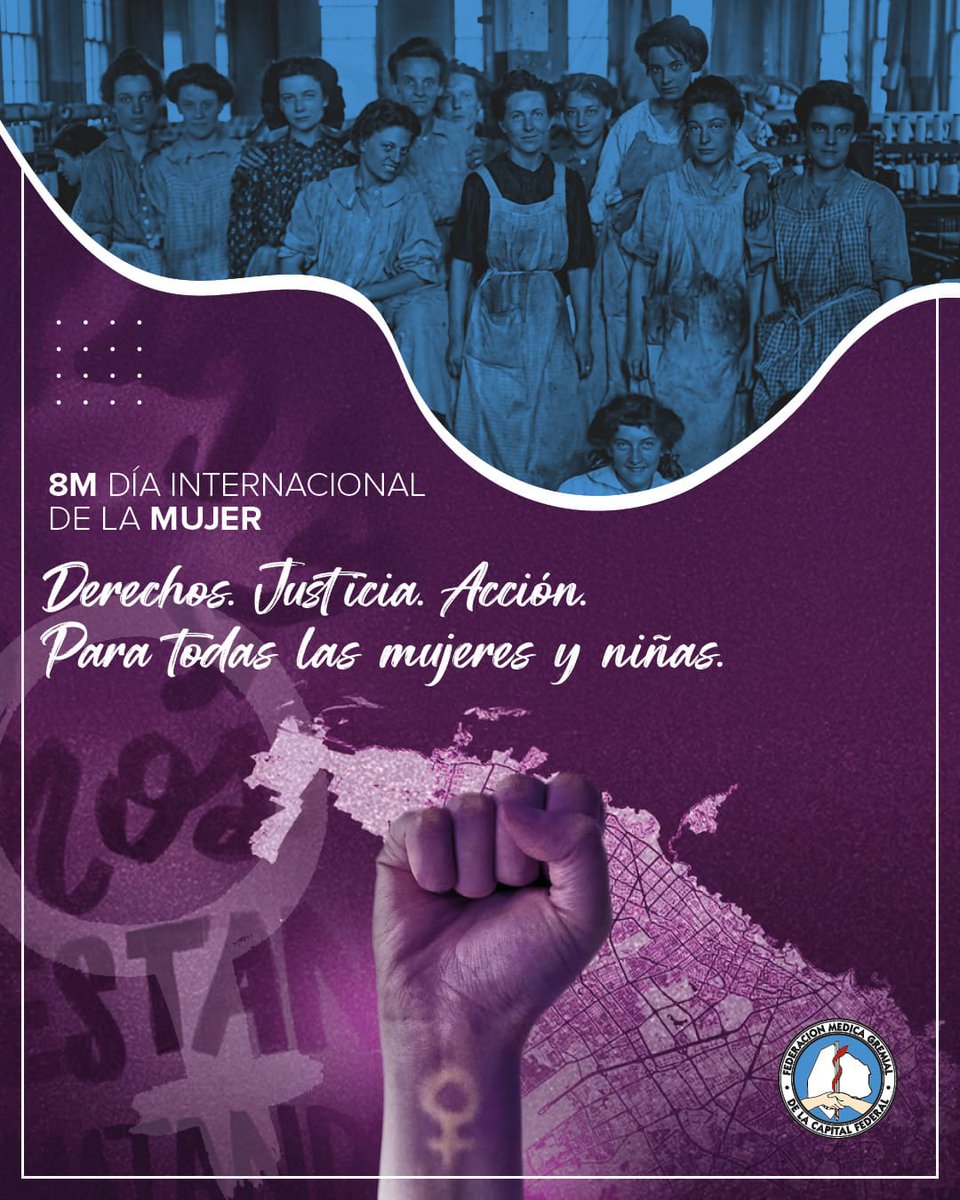 Femecap's tweet photo. 💜 8 de Marzo | Día Internacional de la Mujer

Desde FEMECA adherimos al lema de este año: “Para TODAS las mujeres y niñas: Derechos. Igualdad. Empoderamiento.”

#DíaInternacionalDeLaMujer #8M #MujeresEnSalud #Igualdad https://t.co/dINrENqCY2