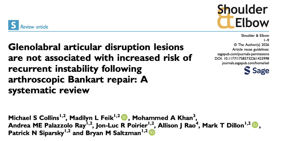 Bryan M. Saltzman, MD FAAOS tweet media