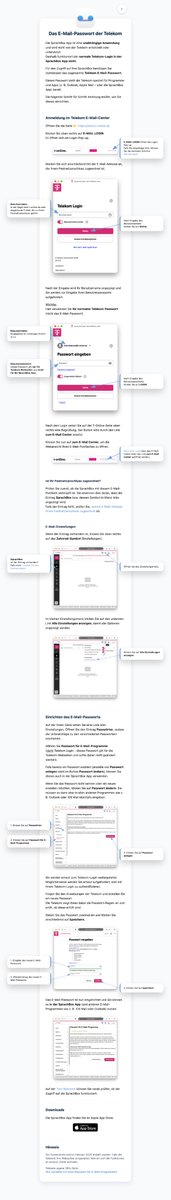 SprachBox_App's tweet photo. Die zweite Schritt-für-Schritt Anleitung erklärt, wie man zu der Telekom E-Mail Adresse das sogenannte E-Mail-Passwort anlegen kann: https://t.co/vXaB3Ds8iU https://t.co/CZuukRV3Ti