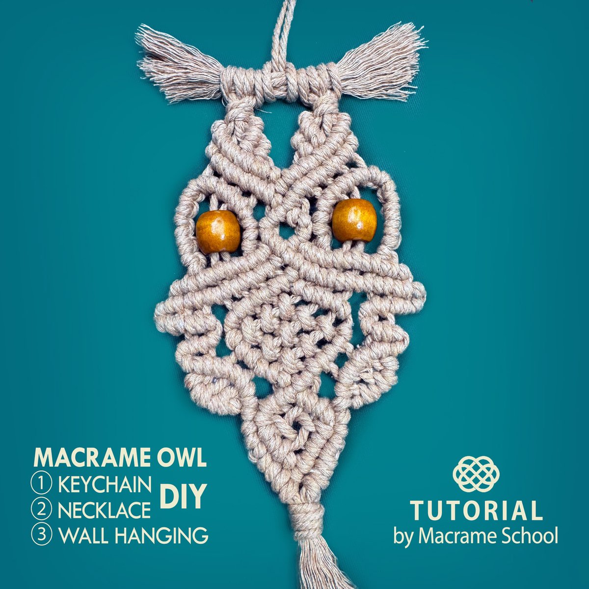 MacrameSchool's tweet image. 🦉 New Macrame Owl Tutorial - youtu.be/0mRjz6U8CU0 
👍 #craft #macrame