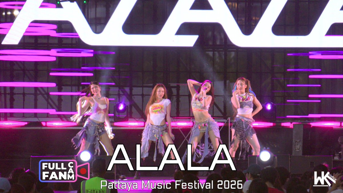 ALALA - Full Fancam | Pattaya Music Festival 2026 “Pattaya Waves Got Rhythm” | 07 Mar 2026
.
YT : youtu.be/GgtcumdhHLQ
.
#MinnieAlala #MejiAlala #ImAlala #KrisAlala
#Alala #ALALAWhiteFox #WhiteFoxGMM
#PattayaMusicFestival2026
#ว่างก็ถ่าย