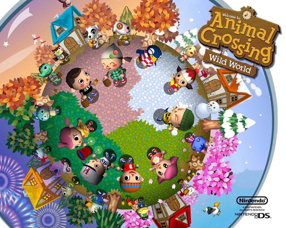 Old Poster Of Animal Crossing Wild World (2005)