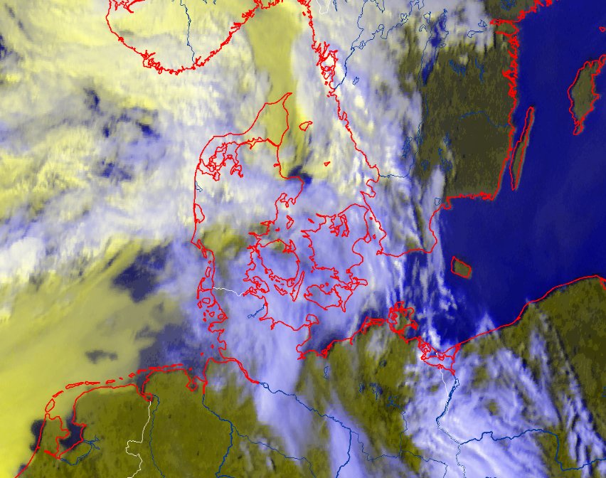 Wetterfront bringt Regen nach Nordjütland – Süden mit Sonnenschein