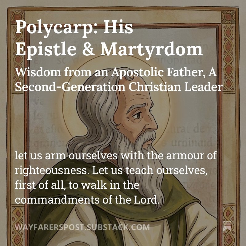 TheCrossPurpose's tweet photo. Experience the timeless wisdom of Polycarp's 2nd-century letter, now modernized for today’s readers. 

Read the full epistle to explore these ancient foundations of faith and virtue.
https://t.co/JPAQqFgXw4 https://t.co/FcxRTt9cUJ
