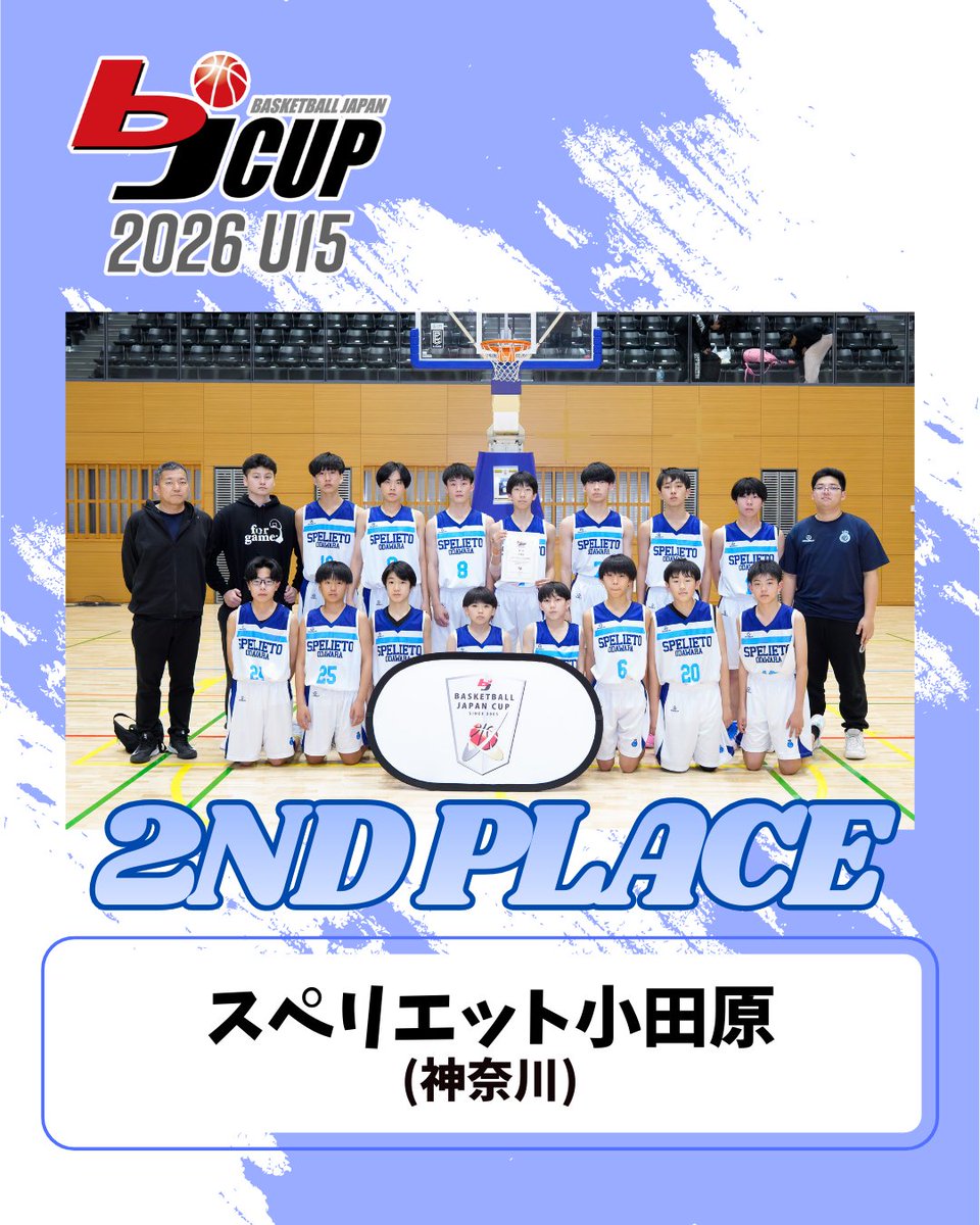 bj_cup's tweet photo. ◢◤最終結果◢◤
2026 bjカップU15 in SHIZUOKA
男子 U14Category 最終結果⛹️‍♂️
﹉﹉﹉﹉﹉﹉﹉﹉﹉﹉﹉﹉﹉﹉﹉﹉﹉
🏆BlackDevil [神奈川県]
🥈スペリエット小田原 [神奈川県]
🥉UP START U14 [東京都]

🔗大会公式サイト
https://t.co/n4pvZbSzXU

#bjCUP  #bjカップ  #bjアカデミー  #バスケ https://t.co/eXSMARcO8s