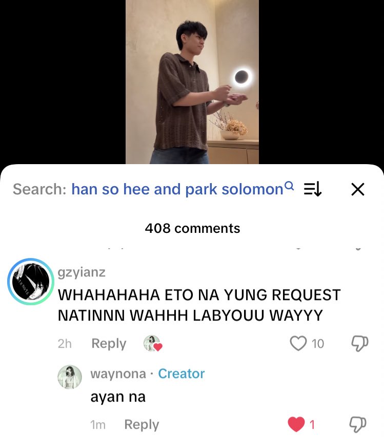 ayan na raw request natin