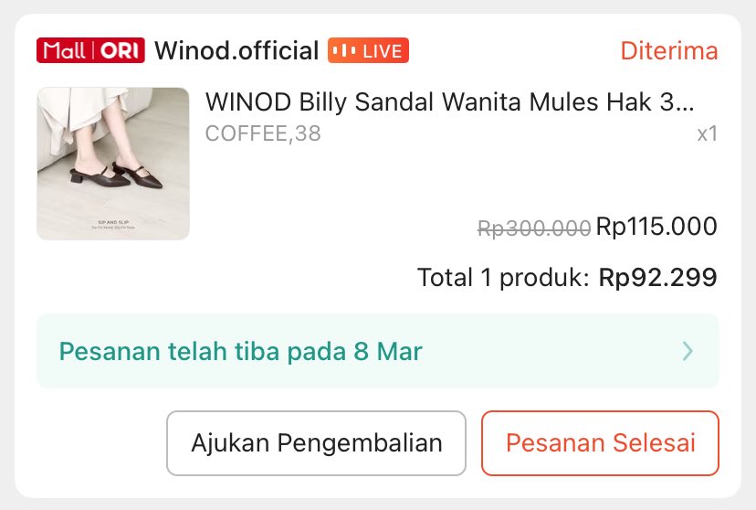 hii guys ada yang mau gantiin Winod Billy punya ku nggak ya? baru banget sampe tadi sore tapi ternyata kekecilan di aku T___T 
90k aja bisa co oren yah☝🏼🫰🏼