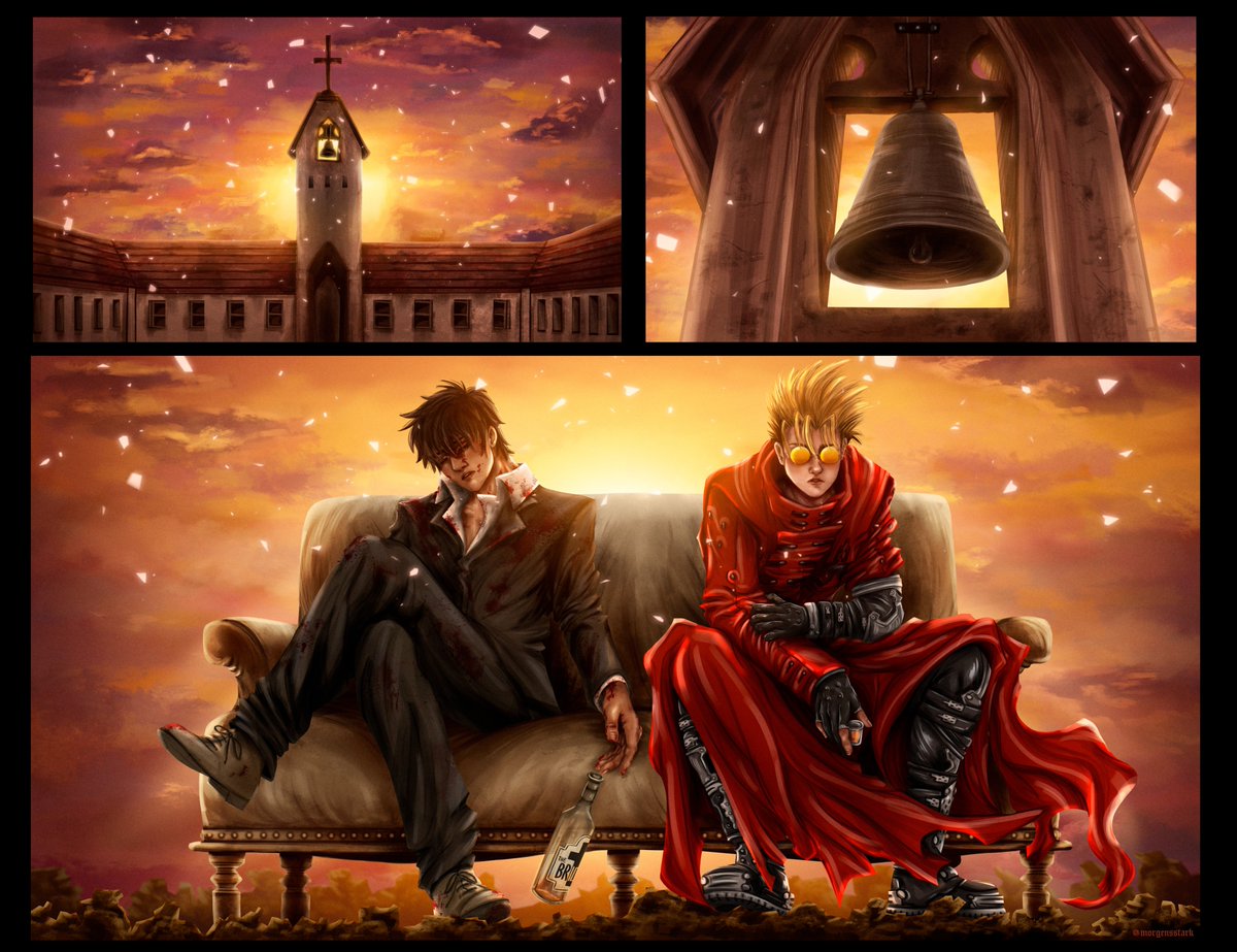 morgensstark's tweet photo. (5/5) ringing bells #trigun #vashwood https://t.co/oQYeiFxsgx