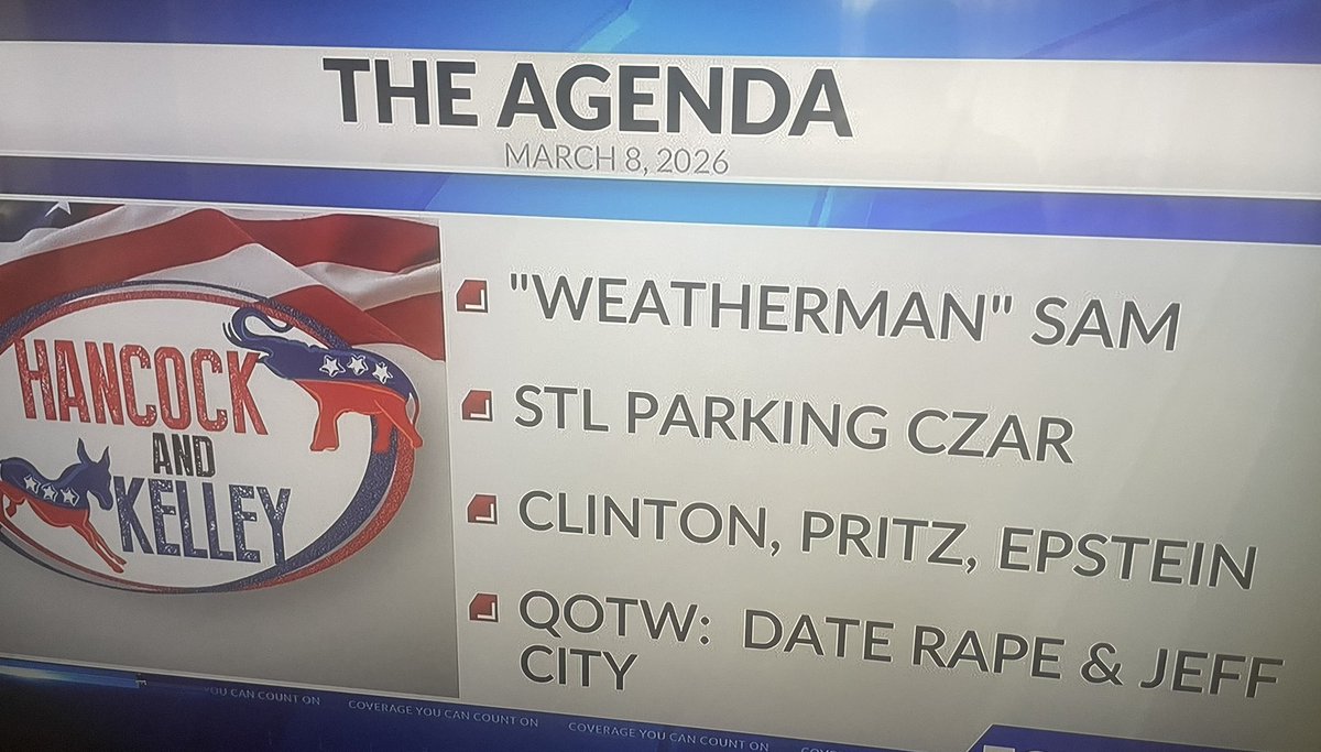 andybankertv's tweet photo. Did you #SpringAhead with #HancockAndKelley ??? #IfItsSundayInStLouis it's StL's top Sunday political show on @FOX2now - @mskstl and the great @mojeanevans in for @johnrhancock https://t.co/WZFjO9B4vf